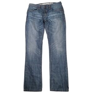 Five Four Original Straight Jeans Y2K Low Rise Low Pocket Denim 34x32 Streetwear